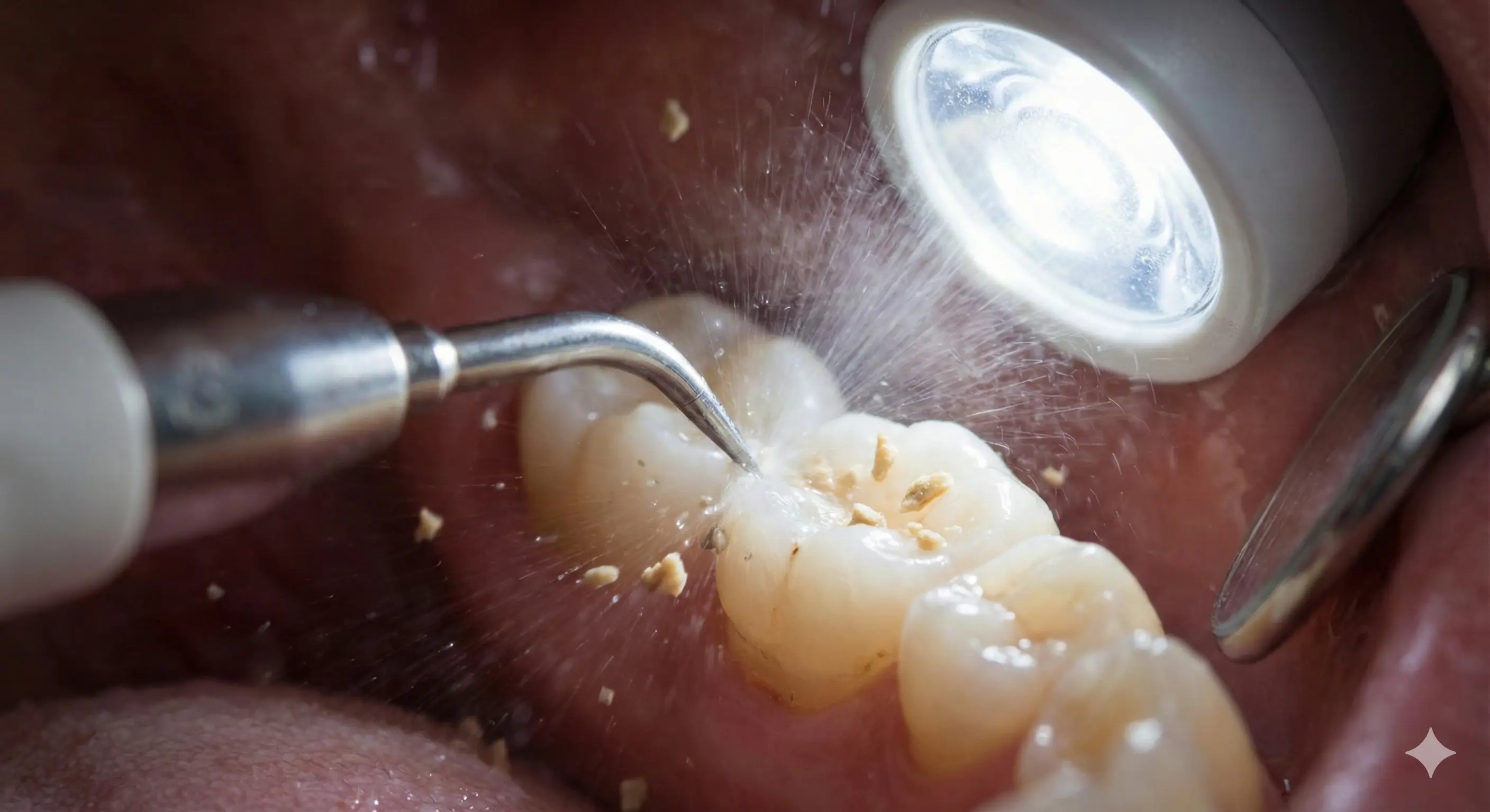 تنظيف الجير وتلميع الأسنان